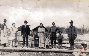 La famille Turcotte en 1911 à Amos.