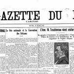 La une de La Gazette du Nord du 29 juin 1922