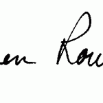 Signature de Carmen Rousseau